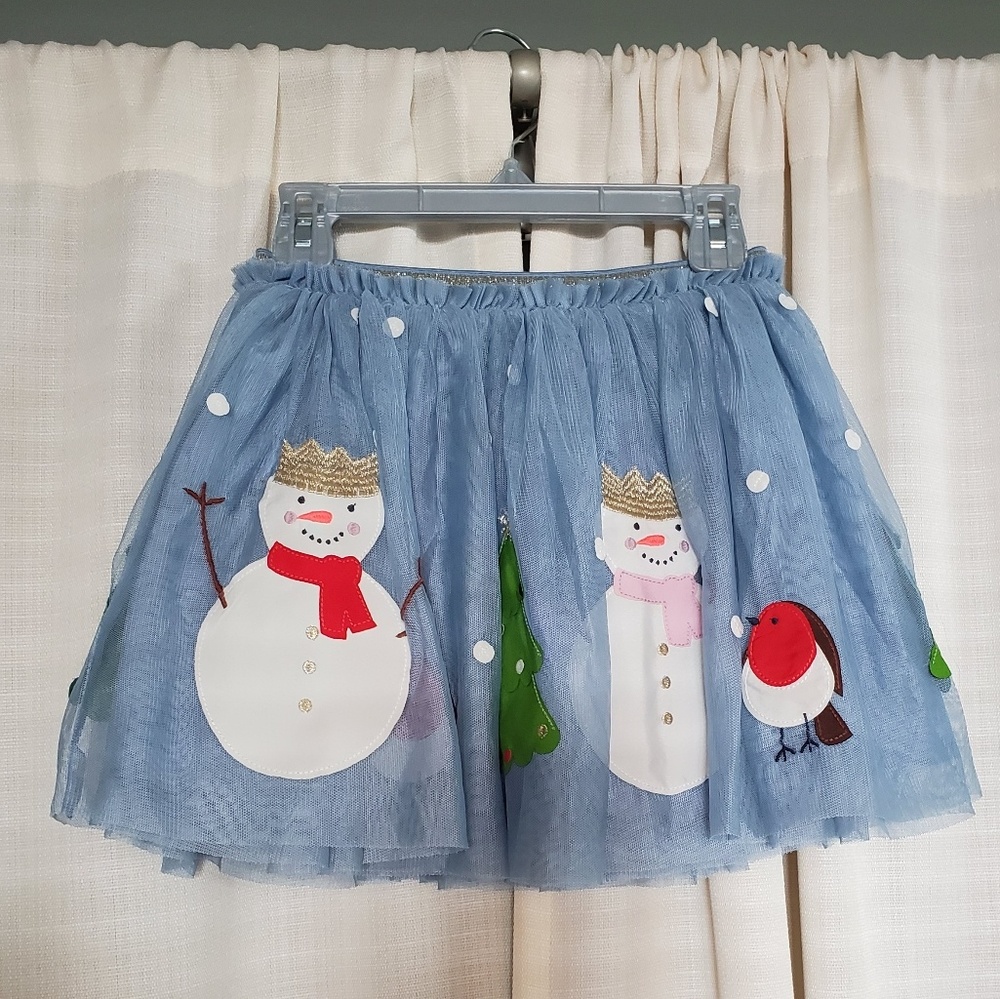 Mini Boden girls tulle Christmas skirt NWOT